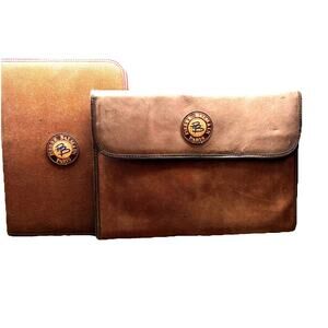 Pierre Balmain Paris Leather Portfolio Bag And Binder RARE Vintage Day Planner??